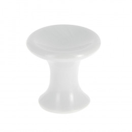 Bouton cuvette diamètre 25mm plastique blanc