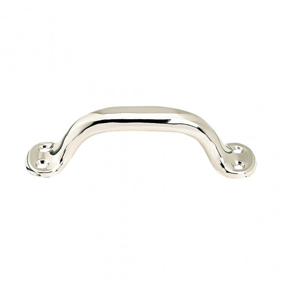 Poignée valise entraxe 96mm acier nickel