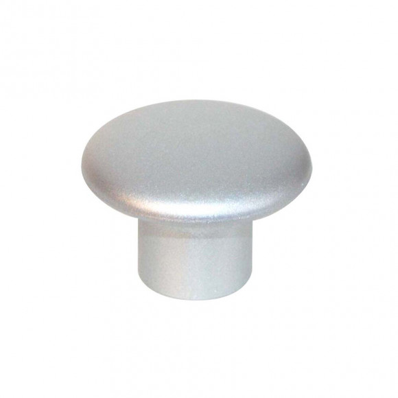 Lot 6 boutons rond 32mm plastique alu naturel