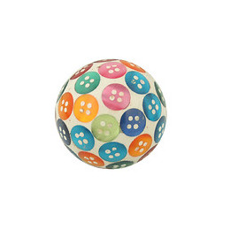 Bouton boule diamètre 35mm résine nacre multicolore
