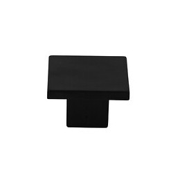 Bouton carré 31mm plastique noir