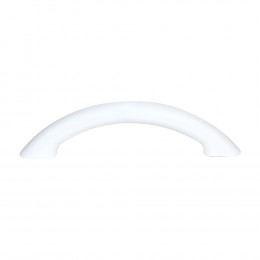 Lot 5 poignées anse entraxe 96mm plastique blanc