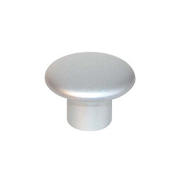 Lot 6 boutons rond 32mm plastique alu naturel