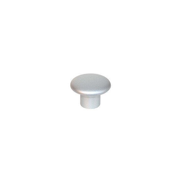Lot 6 boutons rond 32mm plastique alu naturel