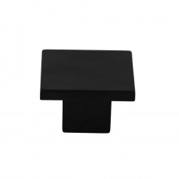 Bouton carré 31mm plastique noir