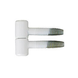 Fiche à visser époxy blanc 13mm - 2 pièces