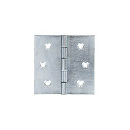 Charnières carrées acier zingué 30x30mm - 2 pièces