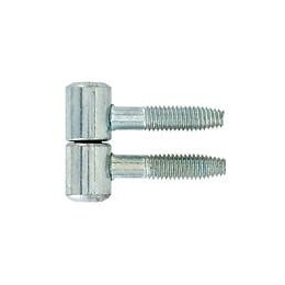 Fiche à visser acier zingué 10mm - 2 pièces