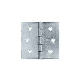 Charnières carrées acier zingué 60x60mm - 2 pièces