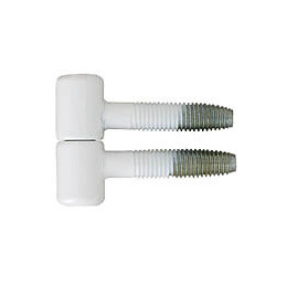 Fiche à visser époxy blanc 13mm - 2 pièces