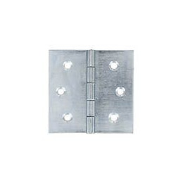 Charnières carrées acier zingué 100x100mm - 2 pièces