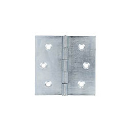 Charnières carrées acier zingué 30x30mm - 2 pièces
