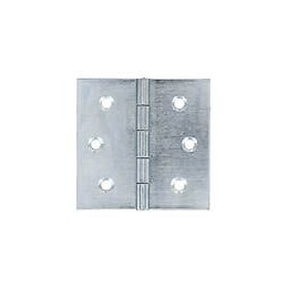 Charnières carrées acier zingué 100x100mm - 2 pièces
