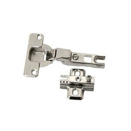 Charnière invisible amortisseur d.35mm - 1/2 recouv - 2 pièces