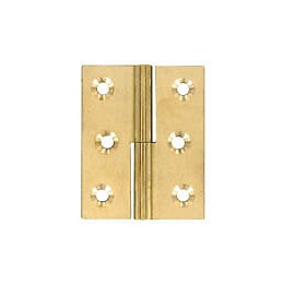 Paumelles acier laitonné droite 30x40mm - 2 pièces