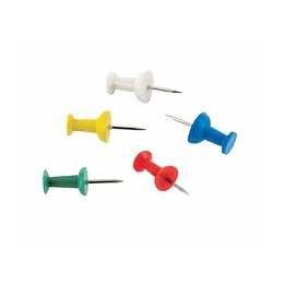 Punaise plastique couleurs assorties - 25 pièces