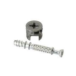 Ferrure d'assemblage diamètre 15mm hauteur 13.8mm - 4 pièces