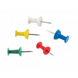 Punaise plastique couleurs assorties - 25 pièces