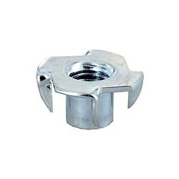 Ecrou à frapper acier zingué diamètre 6mm - 4 pièces