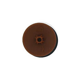 Cache vis plastique marron diamètre 4mm - 20 pièces