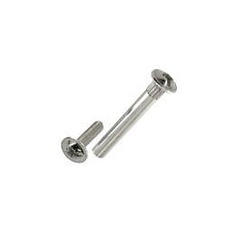 Vis de liaison - d.5mm x 35mm acier nickelé - 4 pièces
