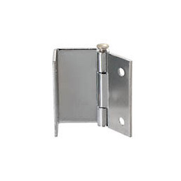 Charnières contre coudées nickelé 40x15x18mm - 2 pièces