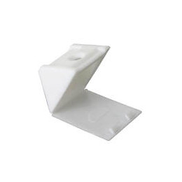 Equerre d'assemblage plastique blanc 25x25mm - 4 pièces