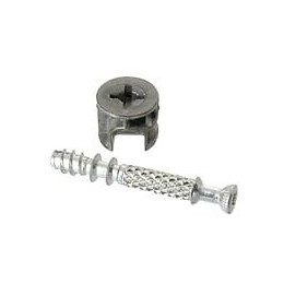 Ferrure d'assemblage diamètre 15mm hauteur 13.8mm - 4 pièces