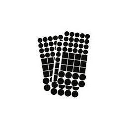 Assortiment Patins feutre adhésif marron - 120 pièces