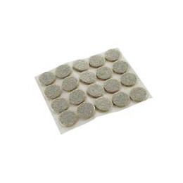 Patin feutre d.17mm beige adhésif - 20 pièces