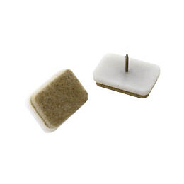 Patin feutre 24x35mm beige à clouer - 4 pièces