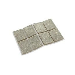 Patin feutre 24x35mm beige adhésif - 8 pièces