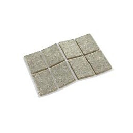 Patin feutre 24x35mm beige adhésif - 8 pièces