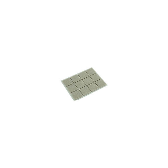 Patin feutre 24x24mm beige adhésif - 12 pièces