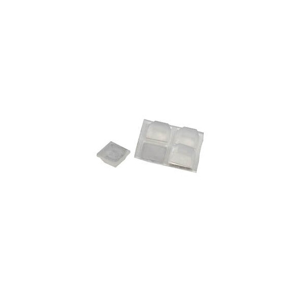 Pastille adhésive amortisseur 13x13mm plastique - 20 pièces