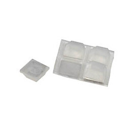 Pastille adhésive amortisseur 13x13mm plastique - 20 pièces