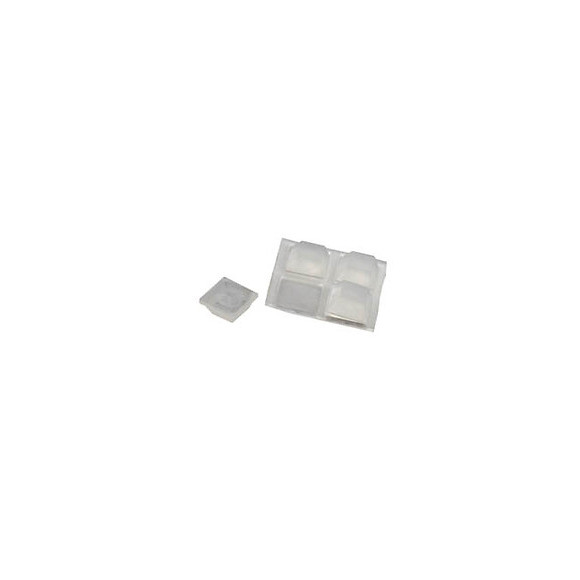 Pastille adhésive amortisseur 13x13mm plastique - 20 pièces