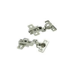 Charnière invisible d.26mm à 1/2 recouvrement - 4 pièces