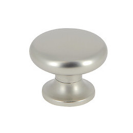 Lot 6 boutons champignon diamètre 34mm nickel velours