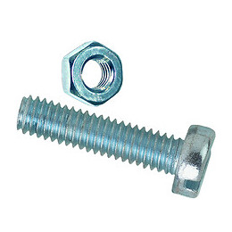 28 boulons acier zingué tête cylindrique fendue 3x10mm