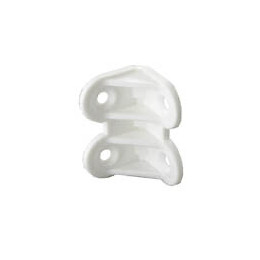 Equerre d'assemblage plastique blanc 24x36mm - 4 pièces