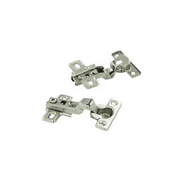 Charnière invisible d.26mm à 1/2 recouvrement - 4 pièces