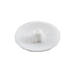Obturateur plastique blanc diamètre 4mm - 16 pièces