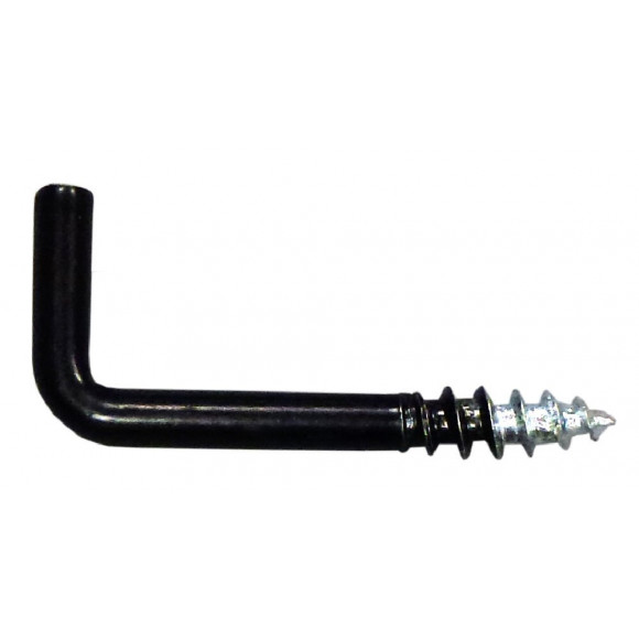 4 gonds à vis plastique noir 3x30mm