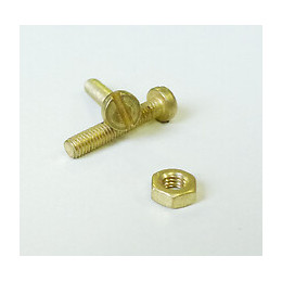 14 boulons tête cylindrique laiton 3x25mm