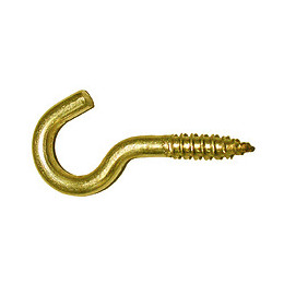 7 crochets d'armoire laiton 3x16mm