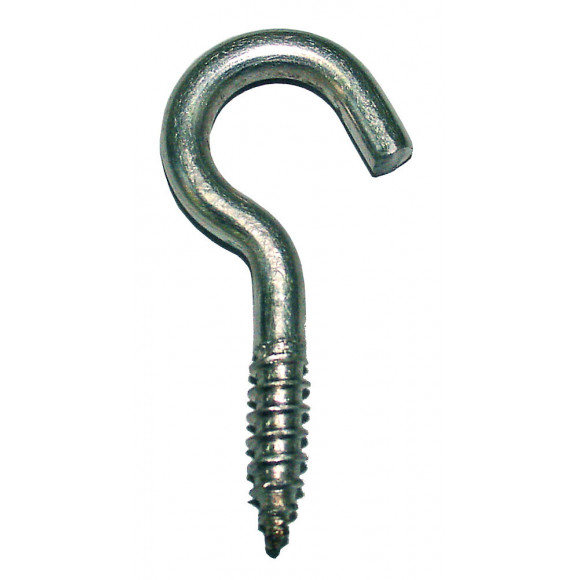 4 crochets d'armoire zinc 5x40mm