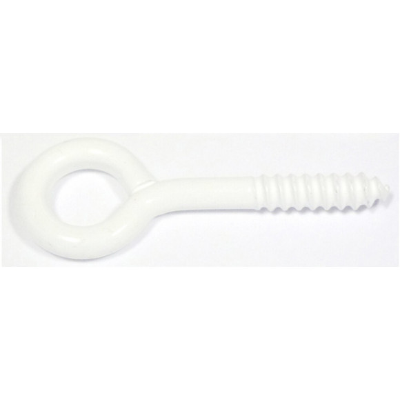 3 pitons à vis acier plastifié 4x30mm