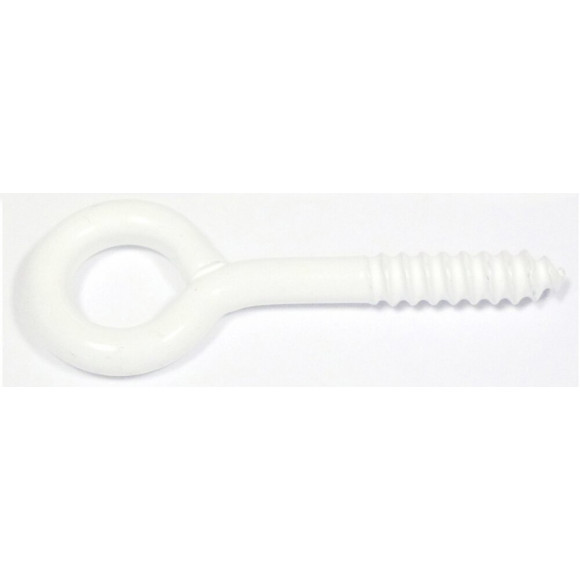 6 pitons à vis plastique blanc 3.5x20mm