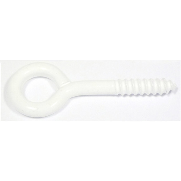 18 pitons à vis plastique blanc 2.25x10mm